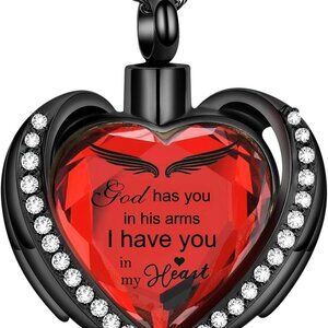 Brand New Cremation Heart Urn Necklace for Memorial